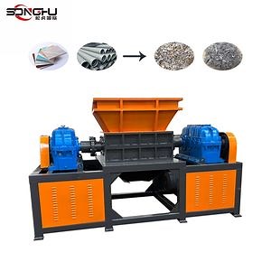 [Hot Item] Industrial Double Shaft Waste Plastic PP PVC Pipe Recycling Shredder Machine