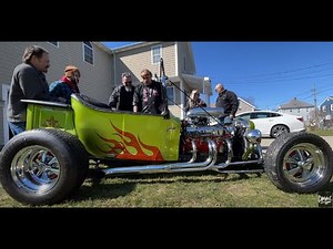 We bring the original builder to see his old T Bucket and we blow one up.