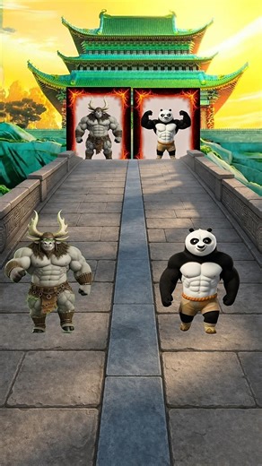 Kung Fu Panda vs Kai 🤣 Unexpected Comedy Twist #shorts #kungfupanda