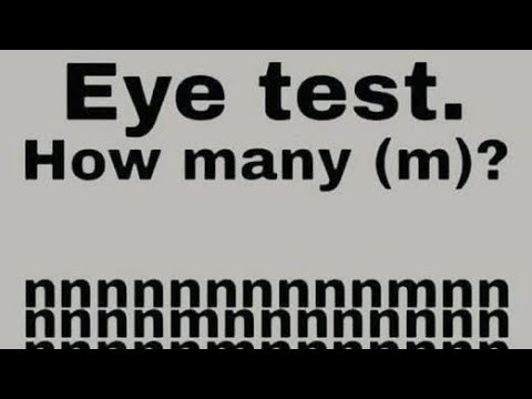 👀 Eye test How many (M) 😂 challenge you