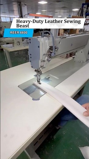 REER 6600 Industrial Flatbed Sewing Machine | Stitching for Leather, Canvas & Heavy Materials