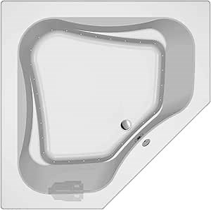 Jacuzzi PRIMO PURE AIR Drop-In Tub, Luxury Acrylic, Therapeutic Hot Air Bubble Massage, Full-Body Soothing Experience, 60" (L) x 60" (W), Left Drain Placement, Corner, White