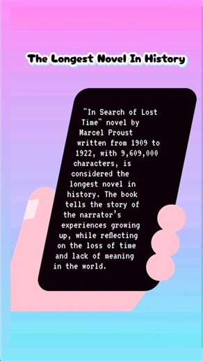 The longest novel in History!!