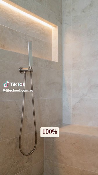 Resort-Inspired Bathroom with Byron Travertine Look Tiles