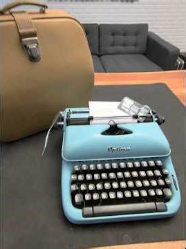 How To Typewriter - Optima Elite 3 Typewriter