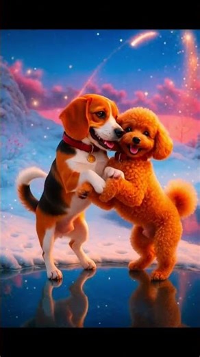 “Beagle Love Dance 💖🐶 | Cutest Romantic Dance Ever! #Shorts”