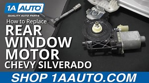 How to Replace Rear Window Motor 2014-19 Chevy Silverado