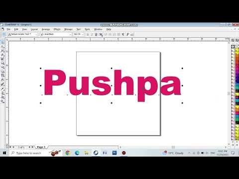 how to create in corel 3d text