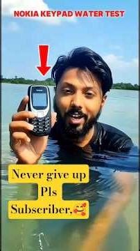 Nokia keypad water test 🥶