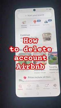 How to delete account Airbnb