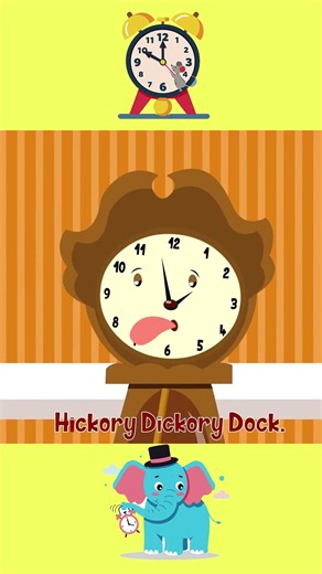 Hickory Dickory Dock 2 Minute Nursery Rhyme | Fun Kids Song for Toddlers, Babies & Preschoolers 🐭🕰️