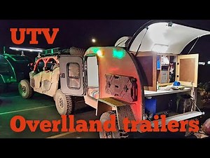 off road trailers, UTV overland trailer, UTV camping. Overland trailers