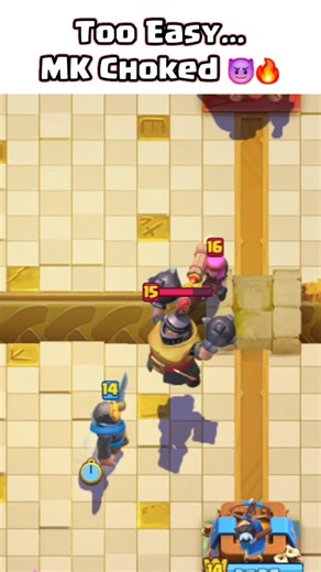 MK LOL 🤡🍭 mini P.E.K.K.A OP💪🔥 #clashroyale #viral #gaming #foryou #fyp #tiktokeffects #funny #trend