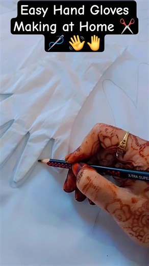 Easy Hand Gloves Making at Home ✂️🪡 | Simple Stitching Tutorial for Beginners
