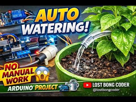 THIS ARDUINO SYSTEM WATERS PLANTS AUTOMATICALLY! 💧 NO HUMAN NEEDED 😱