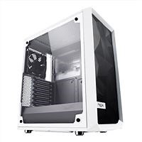 Fractal Design Meshify C Tempered Glass ATX Mid-Tower Computer Case - White - Micro Center