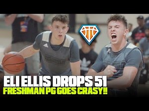 Eli Ellis TALKS HIS SH*T & DROPS 51 Points!! | Freshman PG Goes CRAZY at Adidas 3SSB