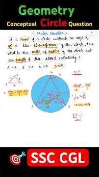 Geometry -Circle Concepts for SSC CGL #ssc #ssccgl #motivation #strategy #ssccgl2026 #govtjobs