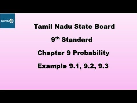 Tn 9th Maths Chapter 9 Probability Example 9.1,9.2,9.3 #9thmaths #9thmathschapter9