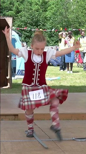 Future #highlanddancing star shows her Scottish #Sword dance skills at 2023 Drumtochty Games #shorts