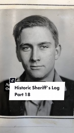 Historic Mendocino County Sheriff’s Booking Log (N. California) #crime #mugshot #jail #history #crimetok #truecrime #1920s #museum #california