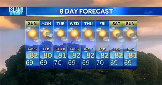 Sunday Weather Forecast | Mostly sunny morning with some clouds and showers