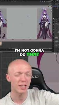 Building a VTuber Model From Scratch Height Problems! #shorts