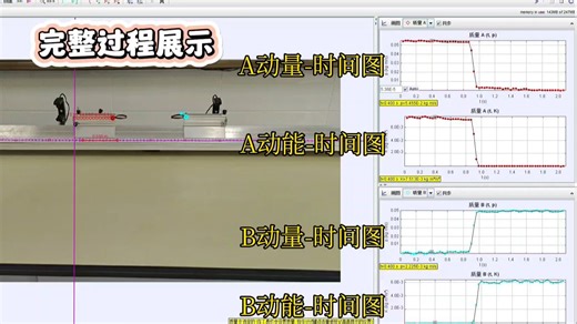 【Tracker软件分析实例】验证动量守恒定律