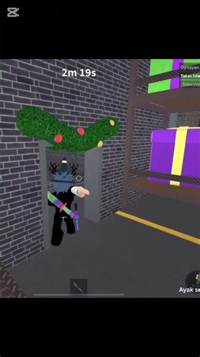 Killing a hacker in MM2 #mm2 #roblox