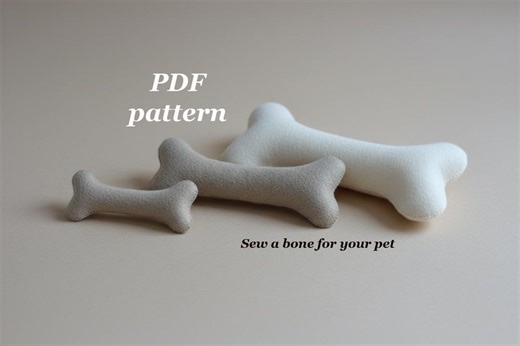 Dog Toy Pattern : Felt Bone Sewing Tutorial - Etsy