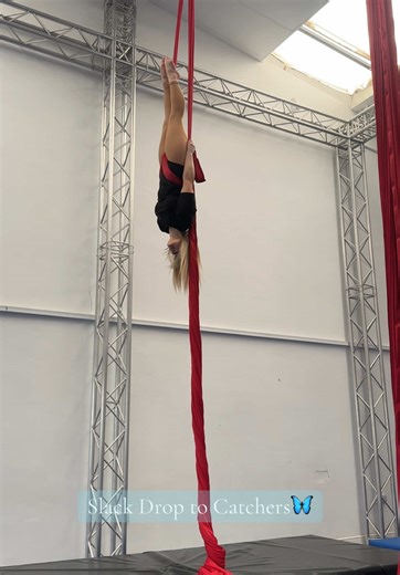 Aerial Silks Tutorial: Slack Drop to Catchers
