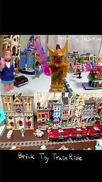 LEGO Train Onboard POV Ride | Exploring LEGO City in First Person Views