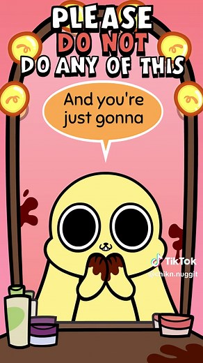 ✨Chikn Nuggit skincare routine✨ (Do not attempt) #animation #fyp #skincareroutine #skincare