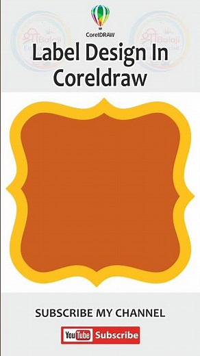 Label Design Tutorials in Coreldraw #graphicdesign #coreldraw #shorts