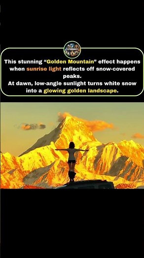 When Mountains Turn Gold at Sunrise 😲🌅 | Nature’s Magic