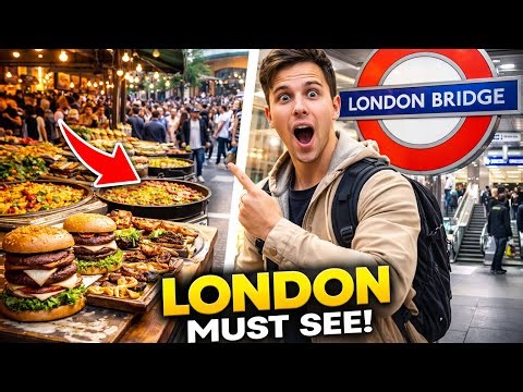 Borough Market London 🇬🇧 | London Bridge Station & Underground Tour (Must See!)