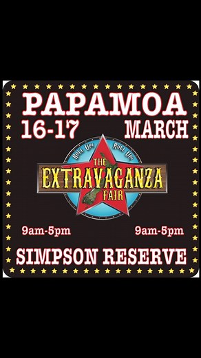 The Extravaganza Fair = open all day Sunday at Simpson Reseve, Papamoa #extravaganzafair #papamoa | The Extravaganza Fair