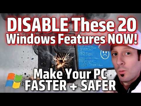 WARNING: Disable These 20 Windows Features Before It's Too Late - Speed + Security Boost (2026)