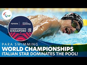 🇮🇹 Simone Barlaam Dominates 100m Freestyle S9 🌊🏅 at #Singapore2025