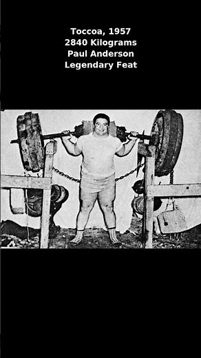 Paul Anderson Lifts 2840kg in 1957