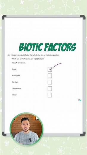 GCSE Biology: Exam Question | Biotic Factors