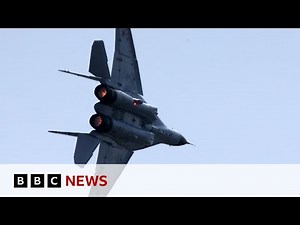 Russian fighter jets violating Estonian airspace intercepted by Nato | BBC News