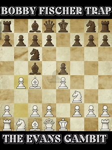 Bobby Fischer Trap: The Evans Gambit 📖♟️🔥 #chessmaster | Chess Master