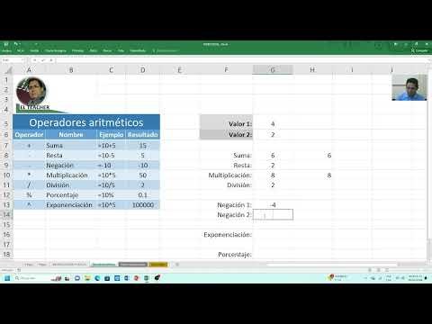 Cap2: Operadores Aritméticos en Excel