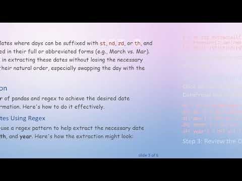 How to Extract Dates and Swap Days with Months in a Pandas DataFrame Using Regex