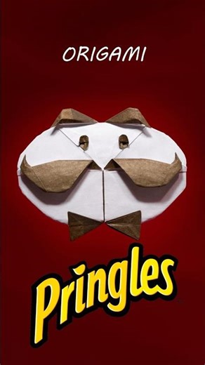 How to make a Pringles logo in Origami #shorts