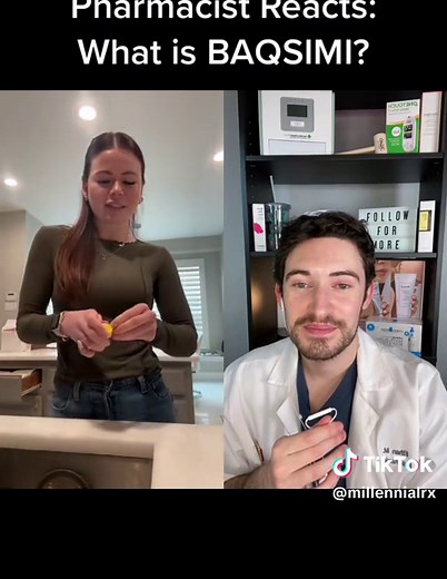 Drug of the Day: Baqsimi #diabetes #hypoglycemia #type1diabetes #type2diabetes #pharmacy #pharmacist #pharmacystudent #pharmacytiktok #trending #fyp #millennialrx