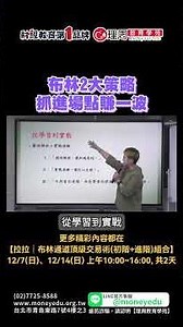 布林2大策略抓進場點賺一波 | 理周教育學苑 | 拉拉 | 布林通道頂級交易術(初階+進階)組合