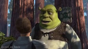 Shrek but every time he smiles it gets 5% faster