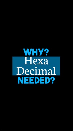 Hexadecimal Explained in 45 Seconds #Shorts #study #Coding #ComputerScience #viral
